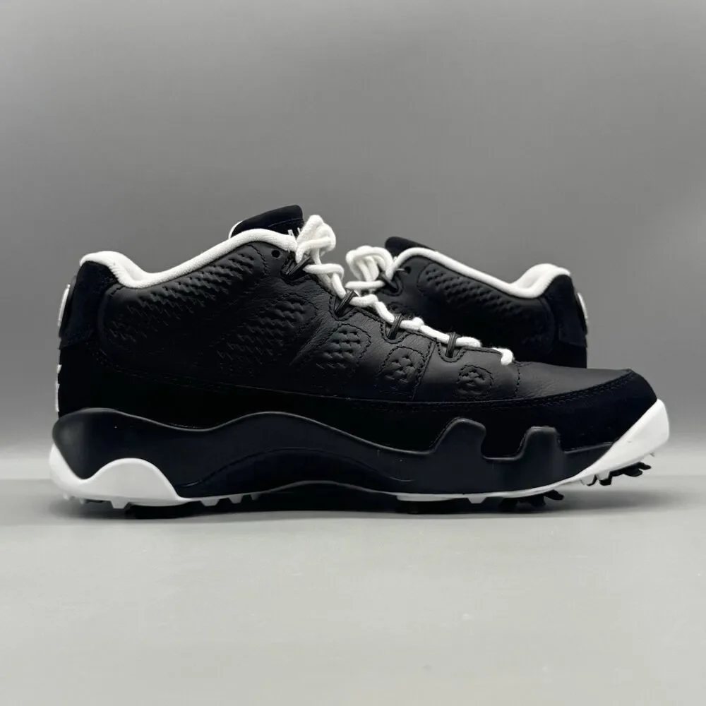 Air Jordan 9 Low “Barons” Golf Shoes Black White FN6930-001 Men's Size 8 NEW